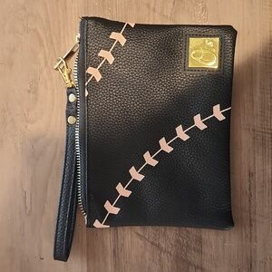Baltimore Orioles black clutch wristlet